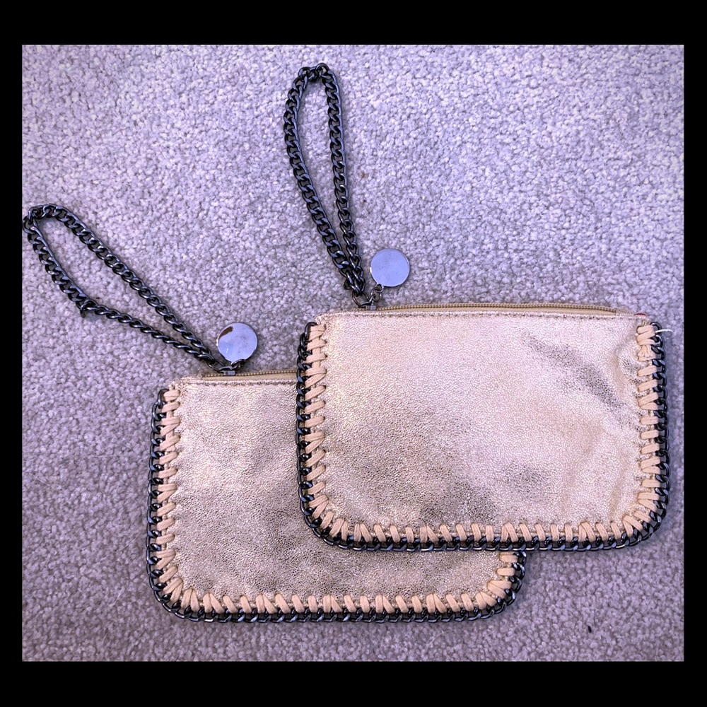Stella McCartney inspired faux leather wristlet